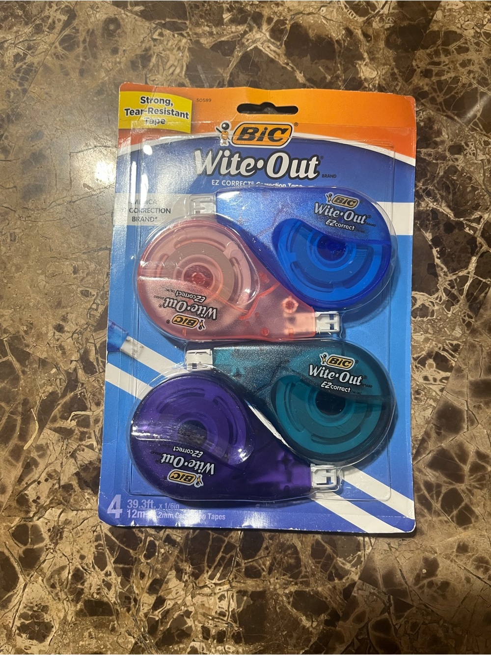 Bic wite out ez correct correction tape 39.3 feet 4 pk (32 ct) 39.3 ft